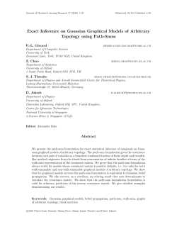 Exact Inference on Gaussian Graphical Models of Arbitrary Topology