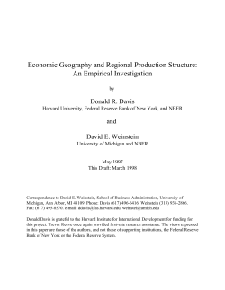 Economic Geography and Regional Production Structure