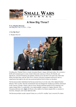 A New Big Three? - Small Wars Journal