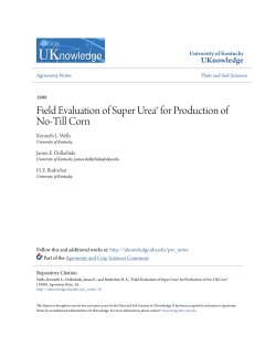 Field Evaluation of Super Urea&reg; for Production of No