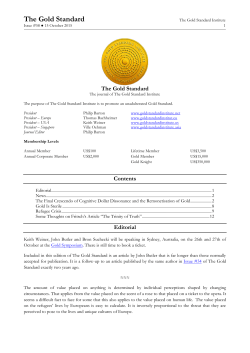 TheGold Standard58Oct15 - Gold Standard Institute