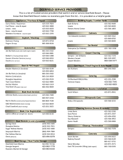 deerfield service providers