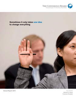 Annual Report 2011 - The Conference Board