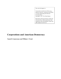 Corporations and American Democracy