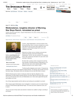 Weitensteiner, longtime director of Morning Star Boys