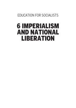 6 ImperIalIsm and natIonal lIberatIon