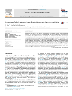Properties of alkali activated slag&acirc;&euro;&ldquo;fly ash blends with limestone