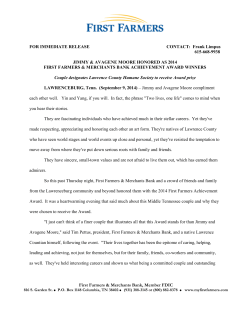 First Farmers selects 2014 Achievement winners