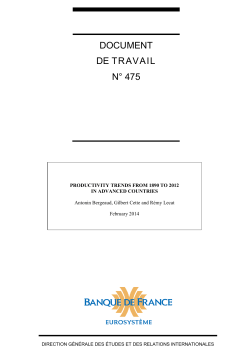 Productivity trends from 1890 to 2012 in advanced countries
