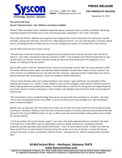 PRESS RELEASE 94 McFarland Blvd