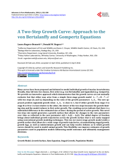 A Two-Step Growth Curve: Approach to the von Bertalanffy and