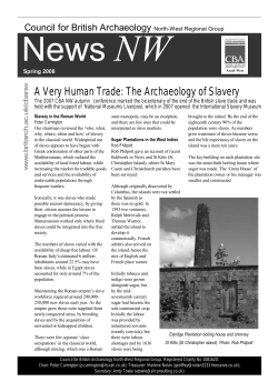 A Very Human Trade: The Archaeology of Slavery