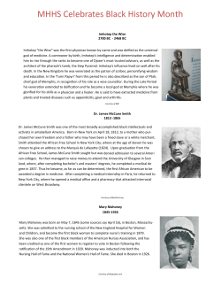 Black History Month Timeline