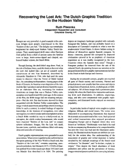 Dutch Graphic Tradition in the Hudson Valley