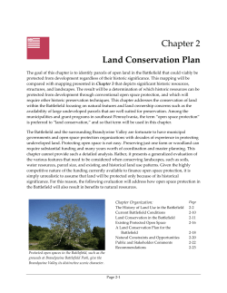 Chapter 2: Land Conservation Plan