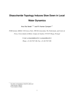 Disaccharide Topology Induces Slow Down in Local Water Dynamics