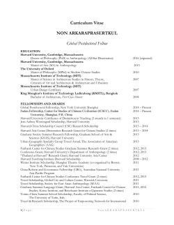 Non Arkaraprasertkul - Alliance for Global Education