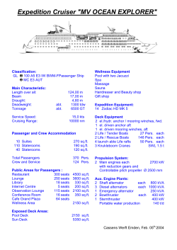 Expedition Cruiser "MV OCEAN EXPLORER" - Cassens