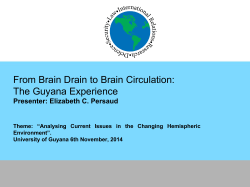 From Brain Drain to Brain Circulation: The Guyana Experience