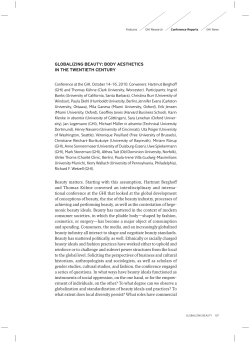 globalizing beauty: body aesthetics in the twentieth century