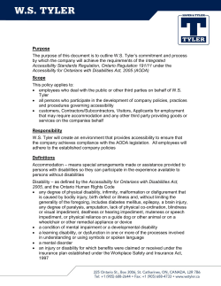 Purpose The purpose of this document is to outline W.S. Tyler`s