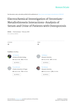 Electrochemical Investigation of Strontium