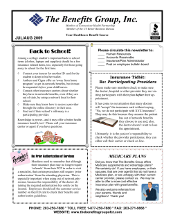 July-August - The Benefits Group