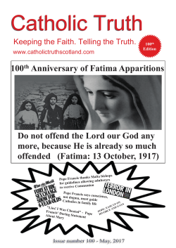 Current Newsletter - Catholic Truth Scotland