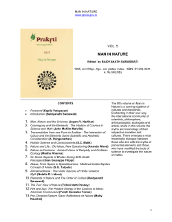 man in nature - Indira Gandhi National Centre for the Arts