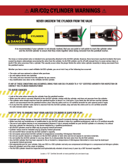 air/co2 cylinder warnings never unscrew the cylinder from the valve