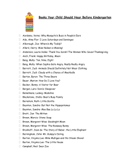 Books Your Child Should Hear Before Kindergarten