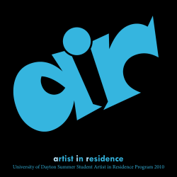 artist in residence - University of Dayton