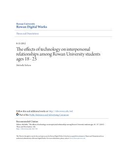 The effects of technology on interpersonal relationships among