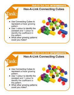 I HEX-A-LINK CONNECTING CUBES