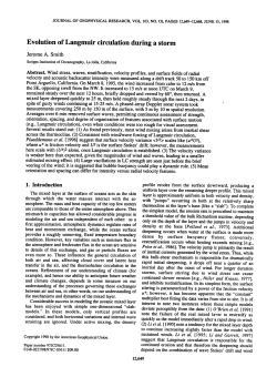 Evolution of Langmuir circulation during a storm