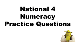 N4 Numeracy Practice Questions