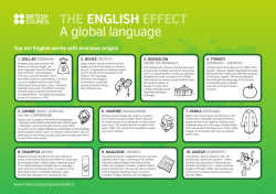 THE ENGLISH EFFECT A global language