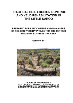 PRACTICAL SOIL EROSION CONTROL