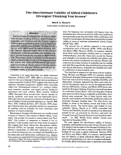 originality, and flexibility) lack discriminant validity. bly