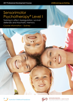 Sensorimotor Psychotherapy® Level I