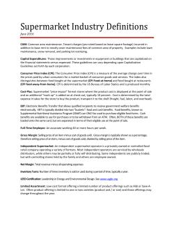 Supermarket Industry Definitions