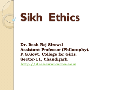 Sikh Ethics