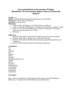 Fact and Opinion in Persuasive Writing