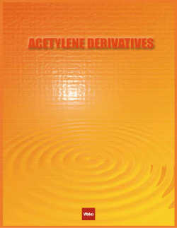 Acetylene Derivatives pamphlet (1169 KB/12P)