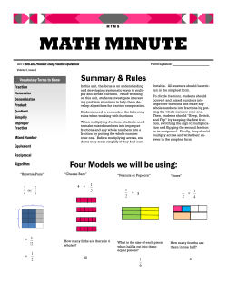 MATH MINUTE