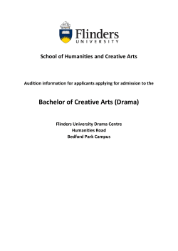 Bachelor of Creative Arts (Drama)