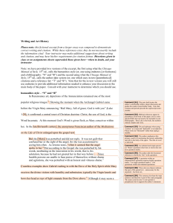 Essay with Commentary