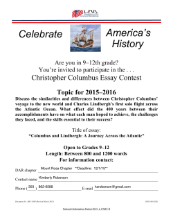 DAR Essay Contest 9-12 - Littleton Public Schools