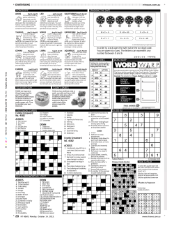Combo Crossword No. 4582 ACROSS DOWN