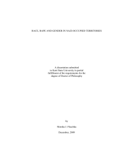 RACE, RAPE AND GENDER IN NAZI